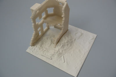 A104 European Corner House Ruin Base (A75003)