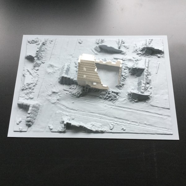 S240 Cottage Ruins kit & diorama base