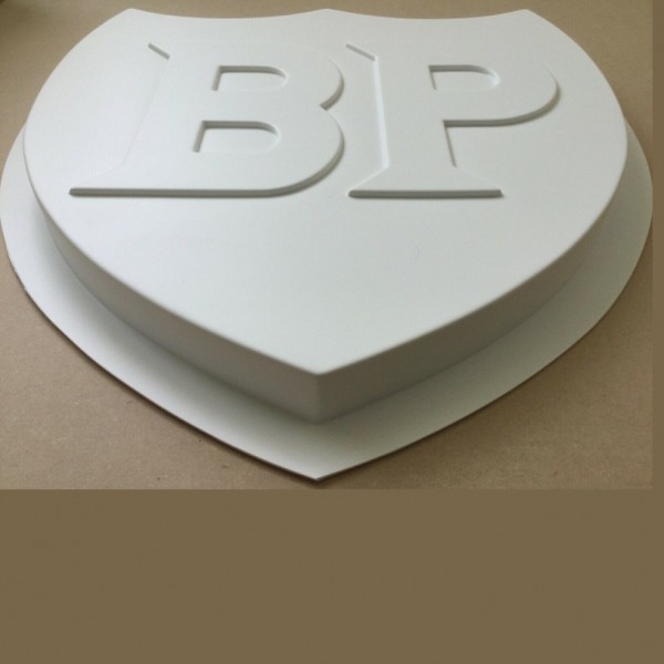 V103 BP Classic Garage Sign in white